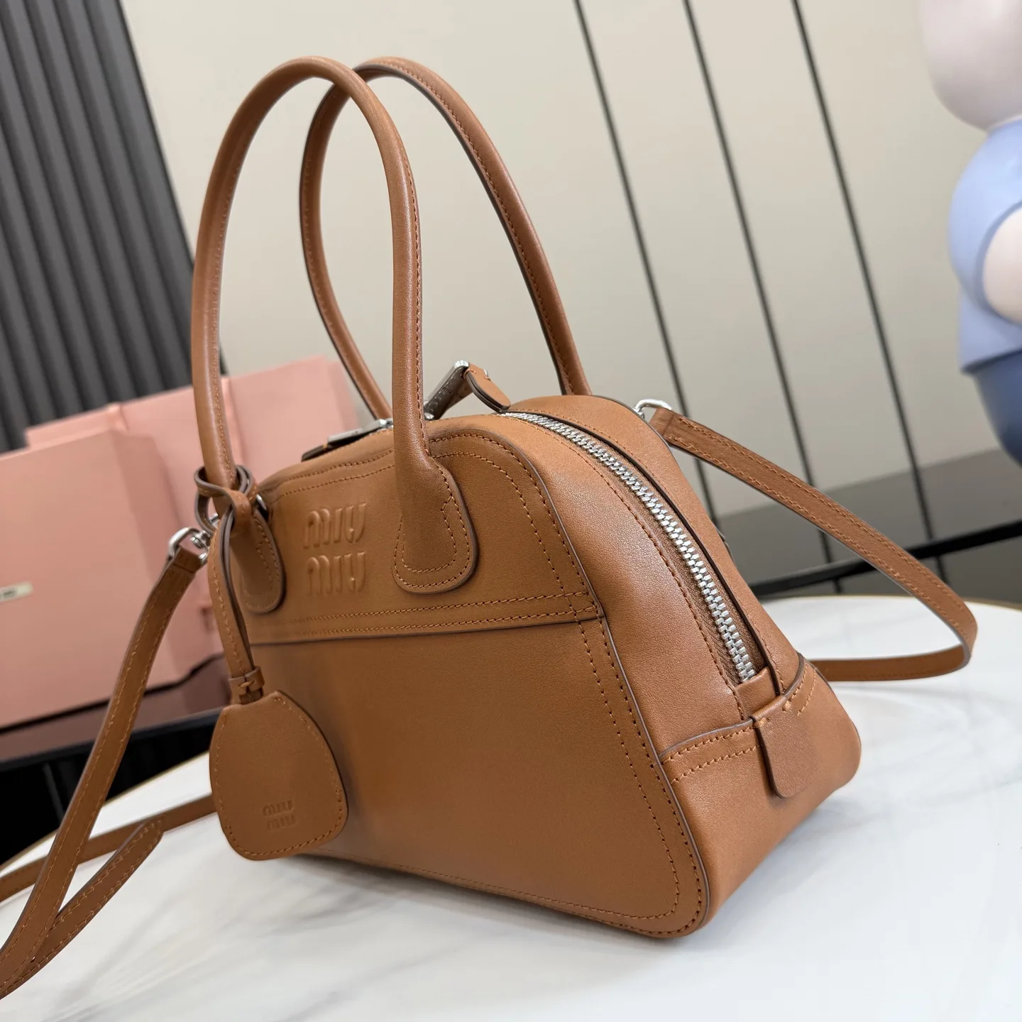 Miu Miu Lambskin Vivant Top Handle Bag product photo from LabelPicks