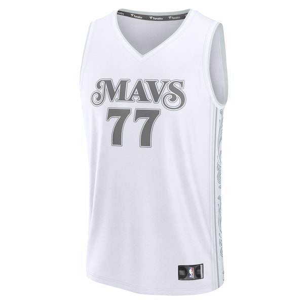 Luka Dončić Dallas Mavericks  Youth 2024/25 Fast Break Player Jersey - City Edition - White