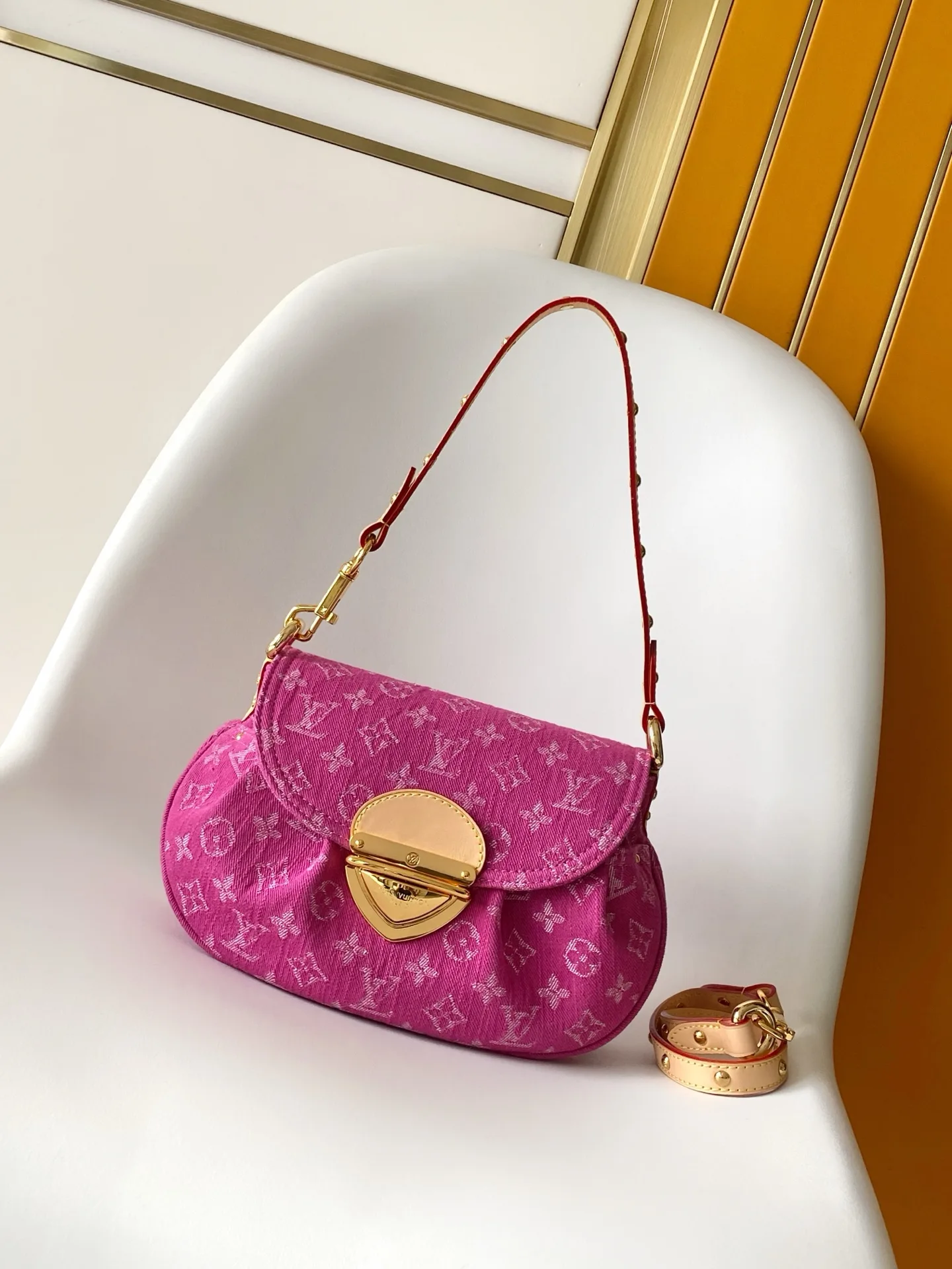 Louis Vuitton Blue Calfskin Shoulder Bag product photo from LabelPicks