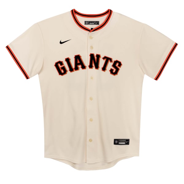 San Francisco Giants Nike Preschool Home Game Jersey - Cream