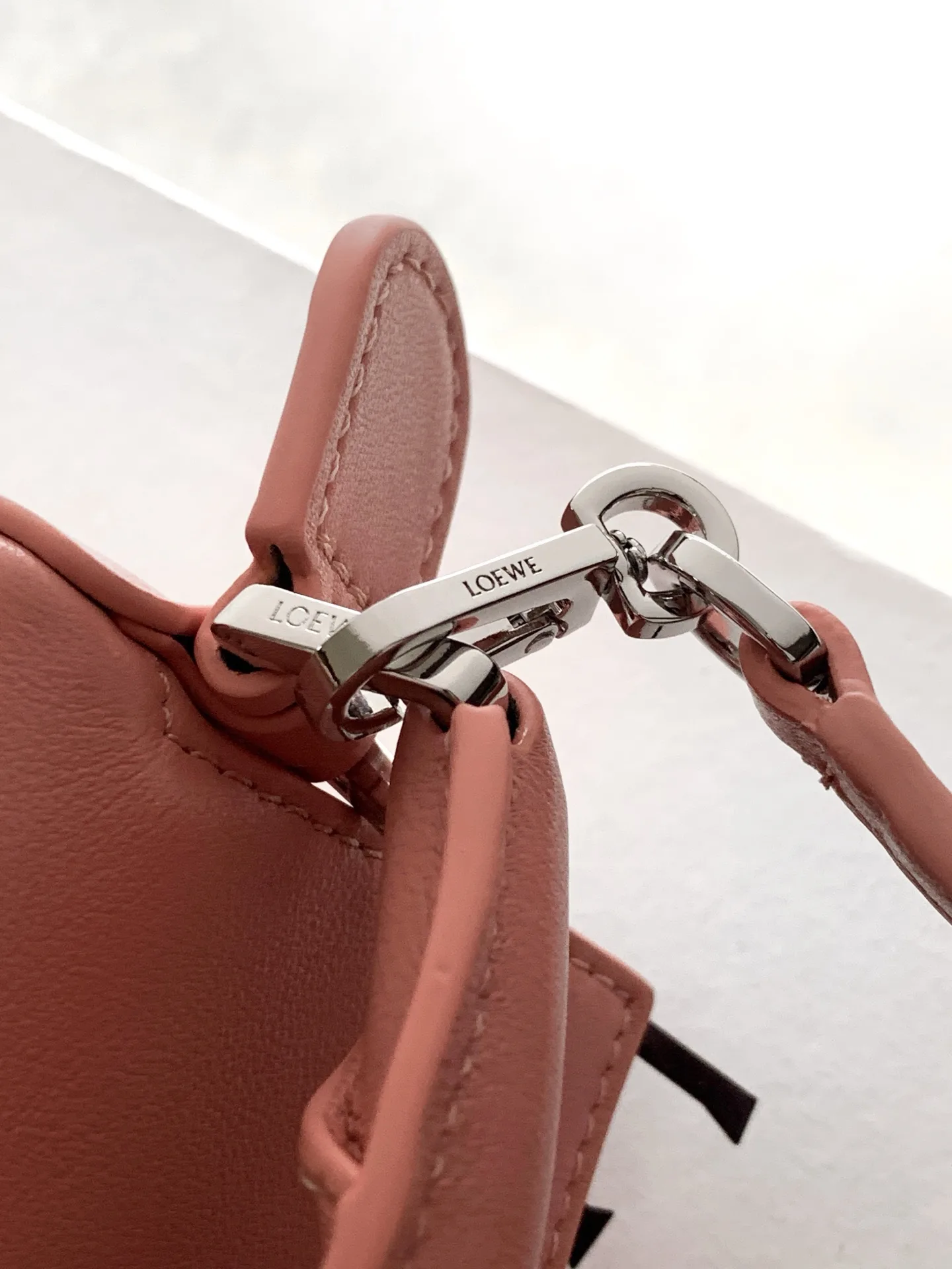 Loewe Pink Puzzle Lambskin Top Handle Bag product photo from LabelPicks