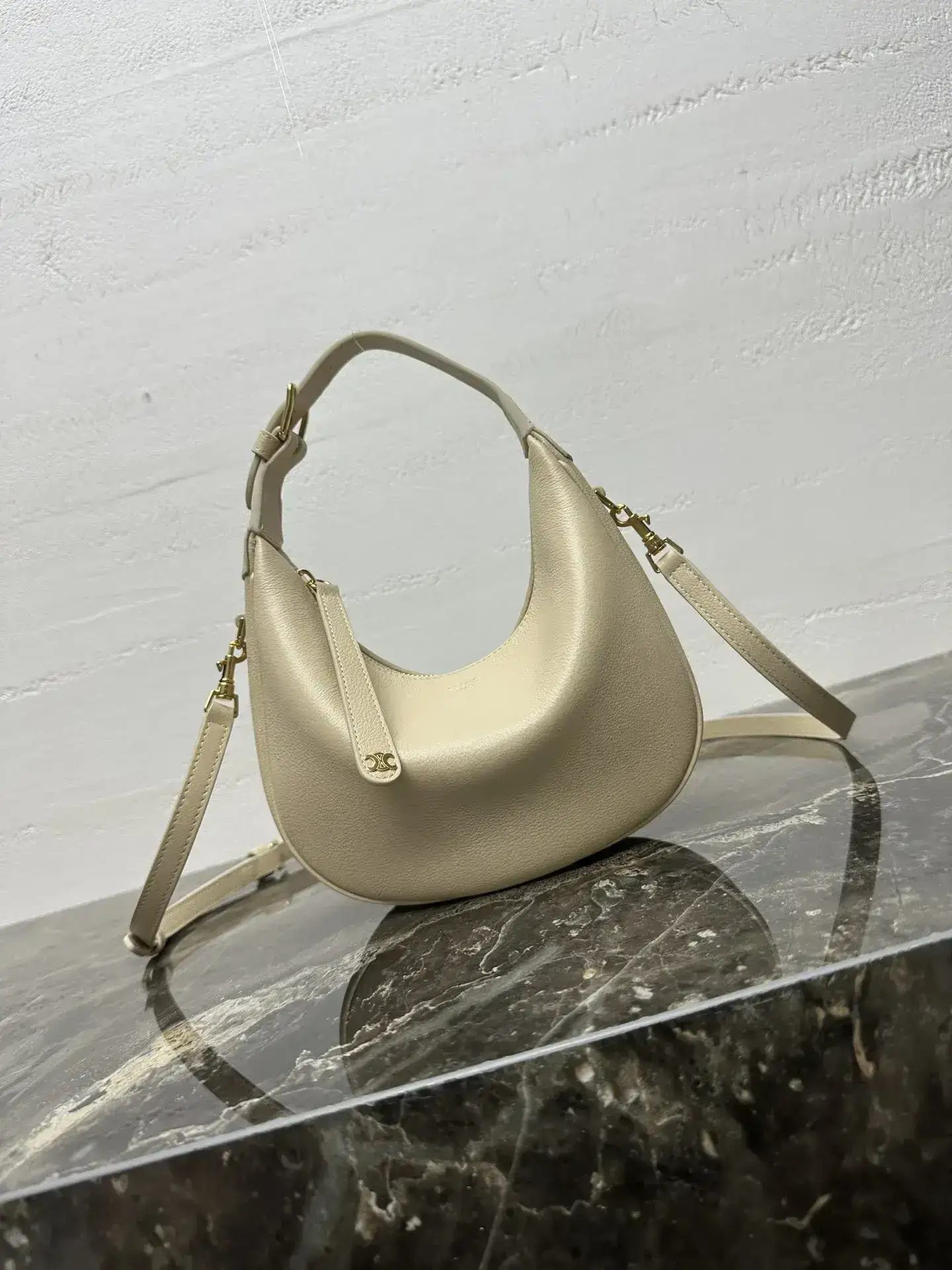 Celine Grained Leather Hobo Bag product photo from LabelPicks