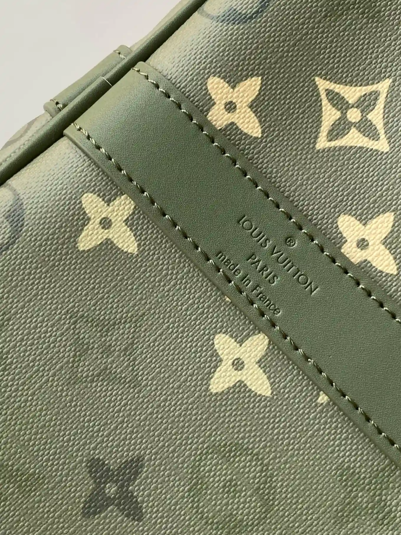 Louis Vuitton Green Keepall Monogram Canvas Tote Bag product photo from LabelPicks