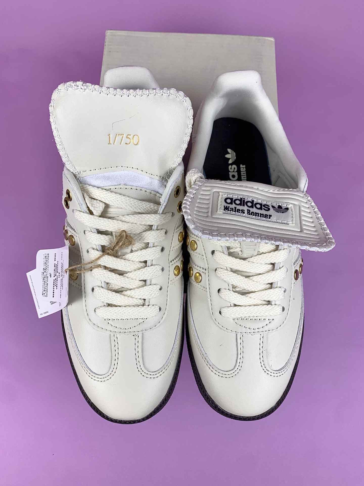 Wales Bonner x adidas Samba Studded Cream White Shoes