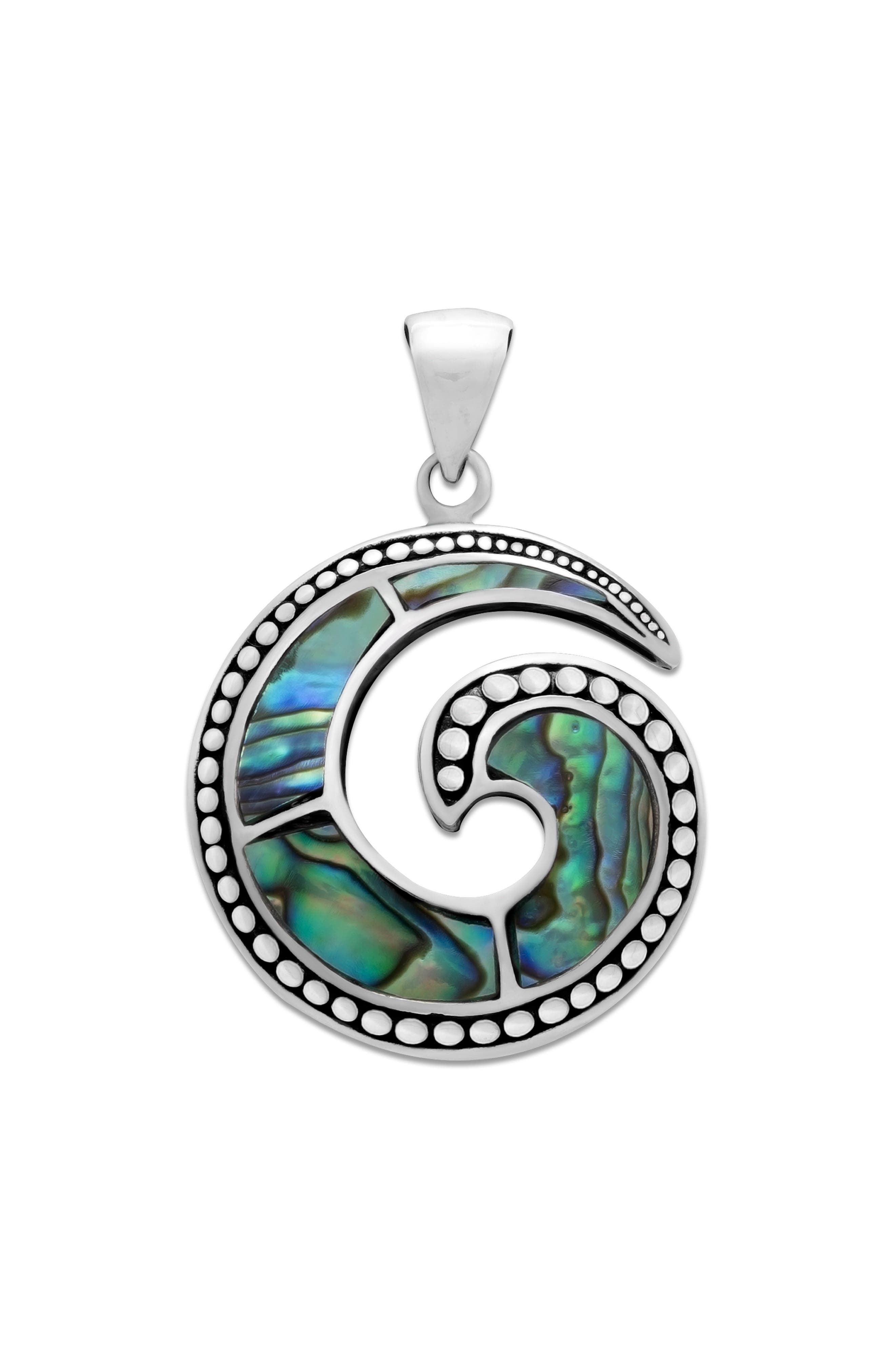 SAMUEL B. Sterling Silver Swirl Pendant