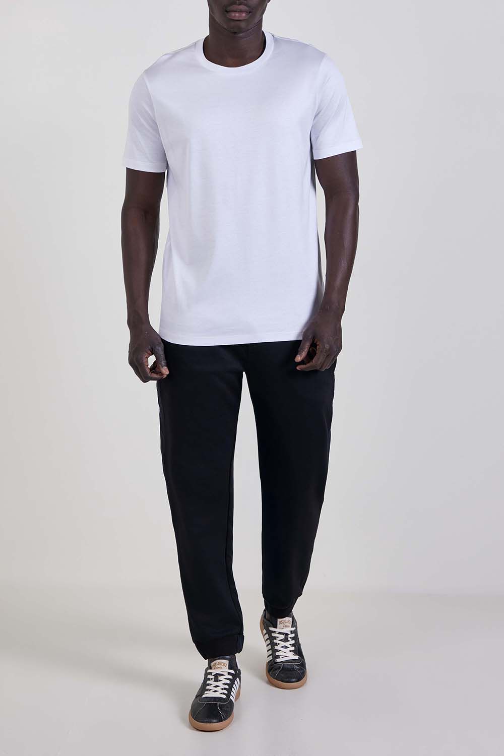 PAUL & SHARK MENS KNITTED COTTON T-SHIRT