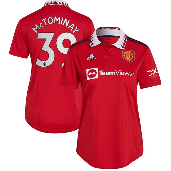Scott McTominay Manchester United adidas Women's 2022/23 Home Replica Player Jersey - Red