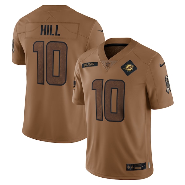 Tyreek Hill Miami Dolphins Nike 2023 Salute To Service Limited Jersey - Brown