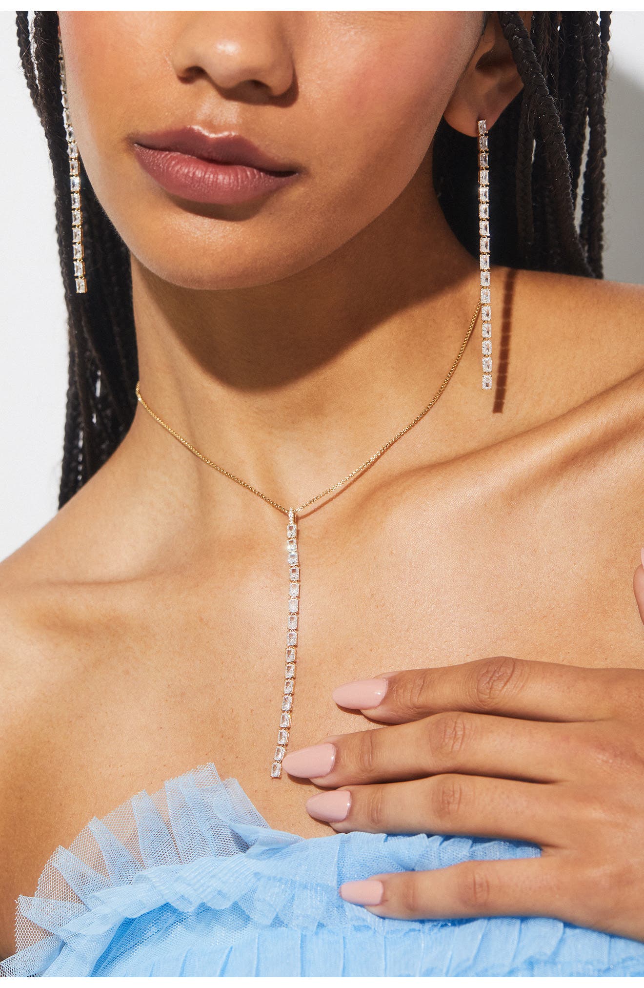 Nadri A La Carte Extra Long Linear Earrings