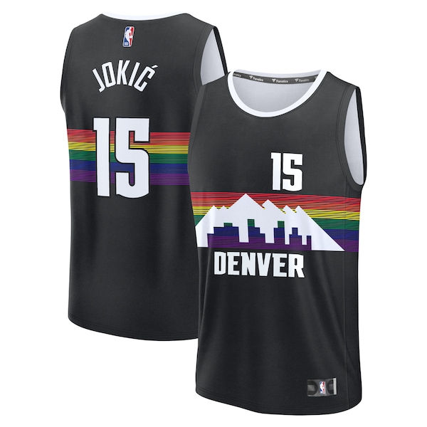 Nikola Jokić Denver Nuggets  Youth 2025/26 City Edition Fast Break Jersey - Black