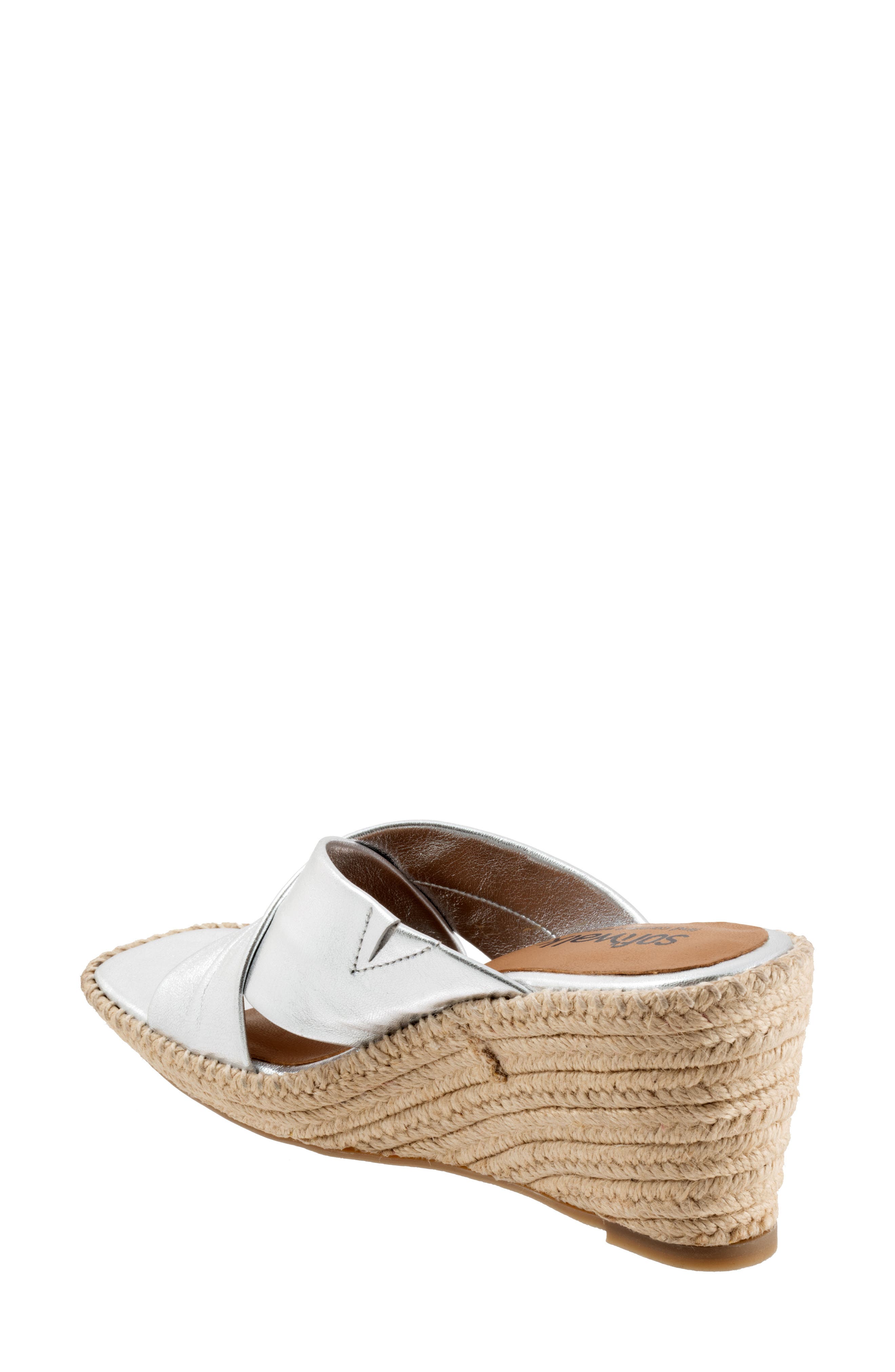SoftWalk® Hastings Espadrille Platform Wedge Slide Sandal