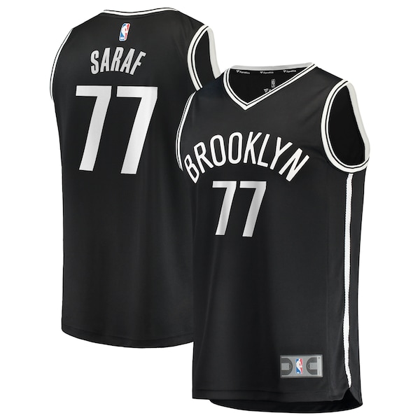 Ben Saraf Brooklyn Nets  Youth Fast Break Replica Jersey - Black - Icon Edition