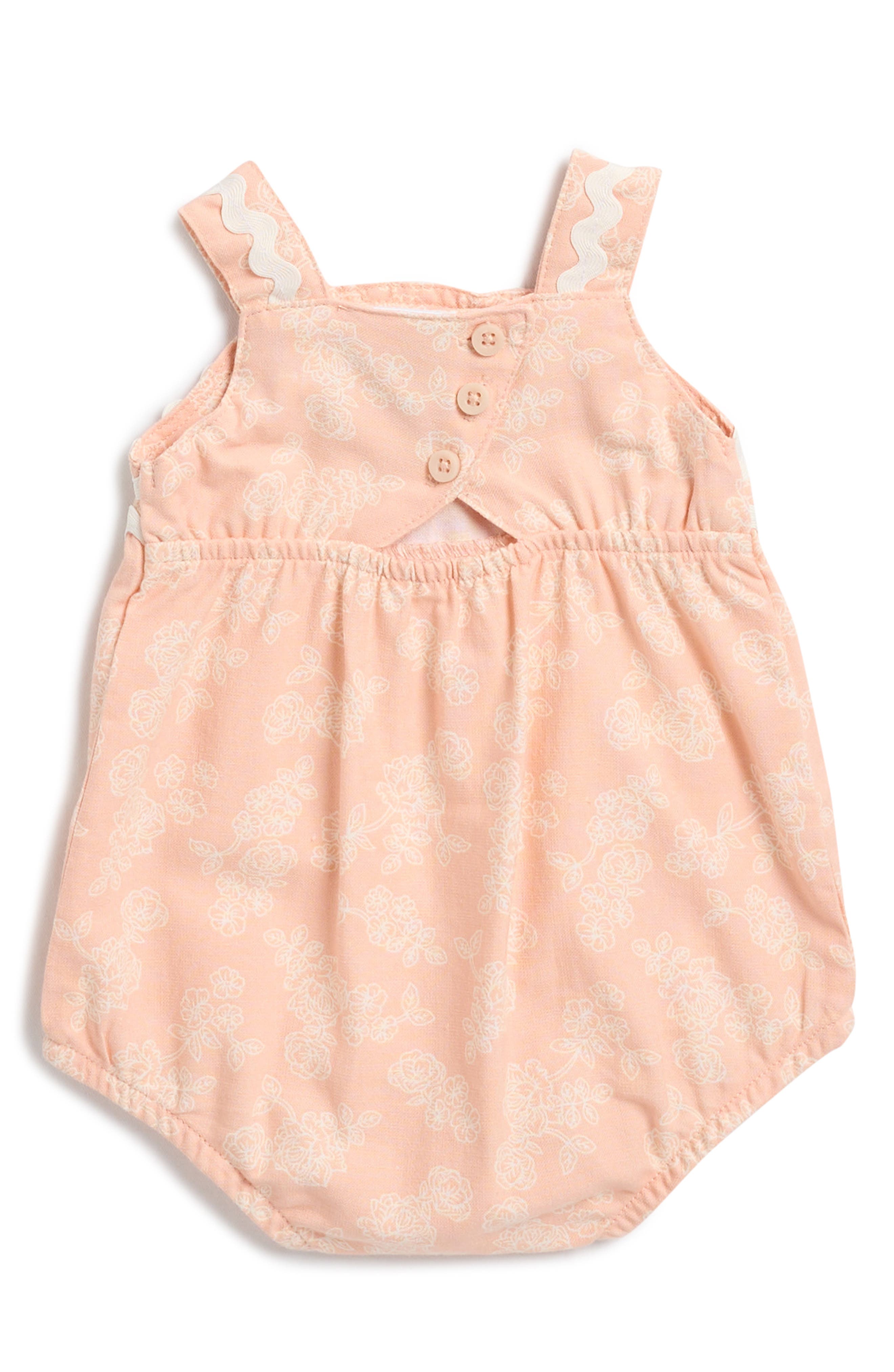 Nicole Miller Ric Rac Bubble Romper & Sunhat Set