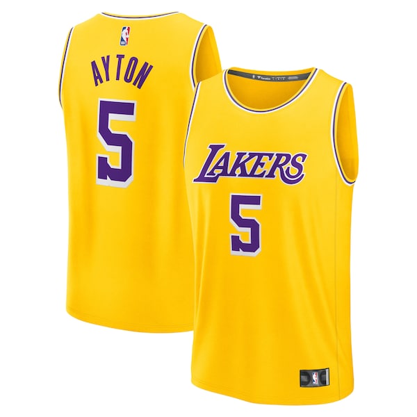 Deandre Ayton Los Angeles Lakers  Youth Fast Break Replica Player Jersey - Icon Edition - Gold