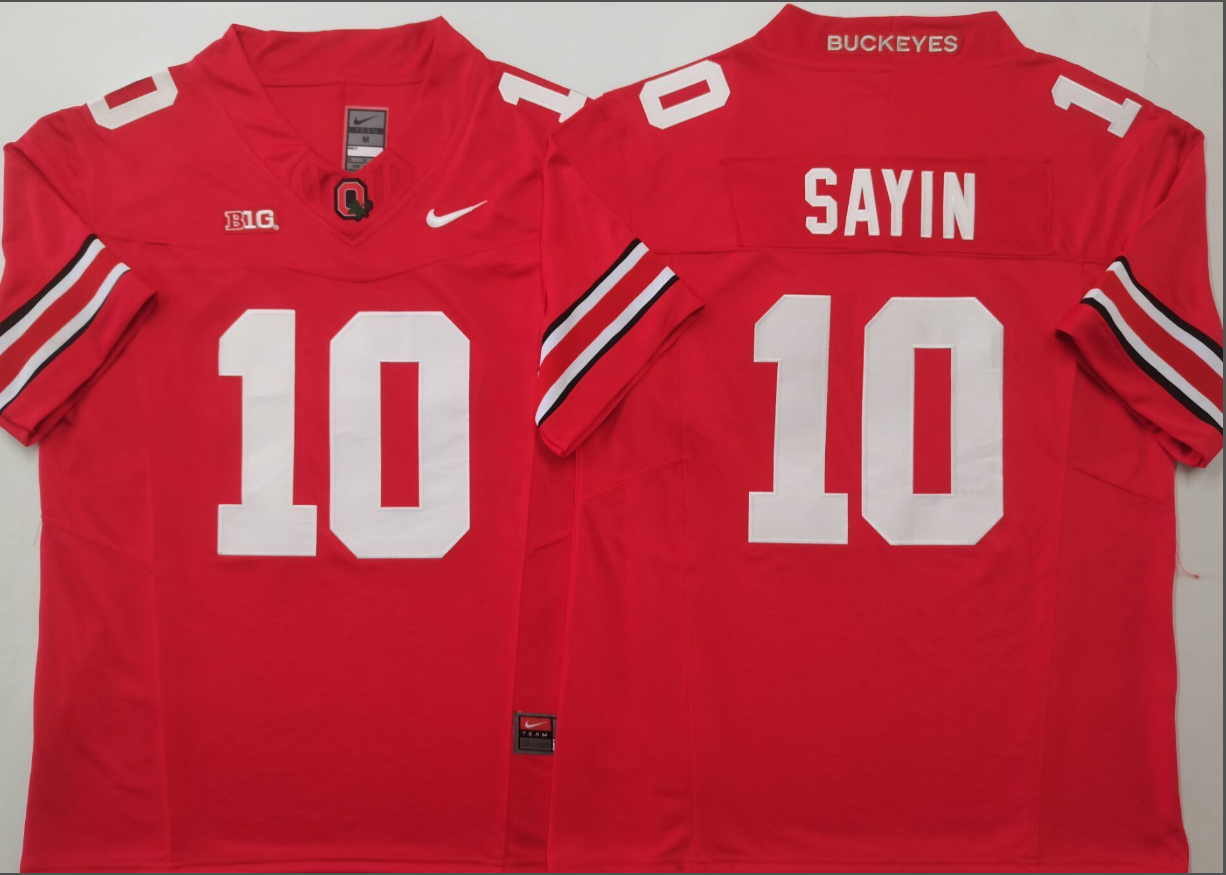 Julian Sayin NCAA Ohio State Buckeyes Nike Vapor Limited Jersey