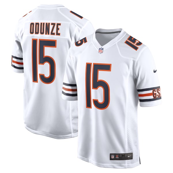 Rome Odunze Chicago Bears Nike Game Jersey -  White/Orange