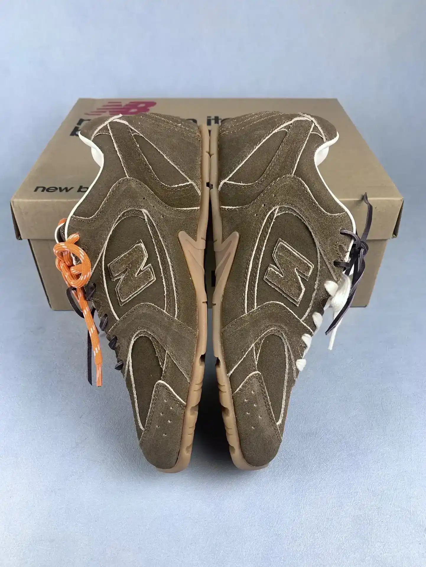 New Balance X Miu Miu 530 SL suede sneakers product photo from LabelPicks
