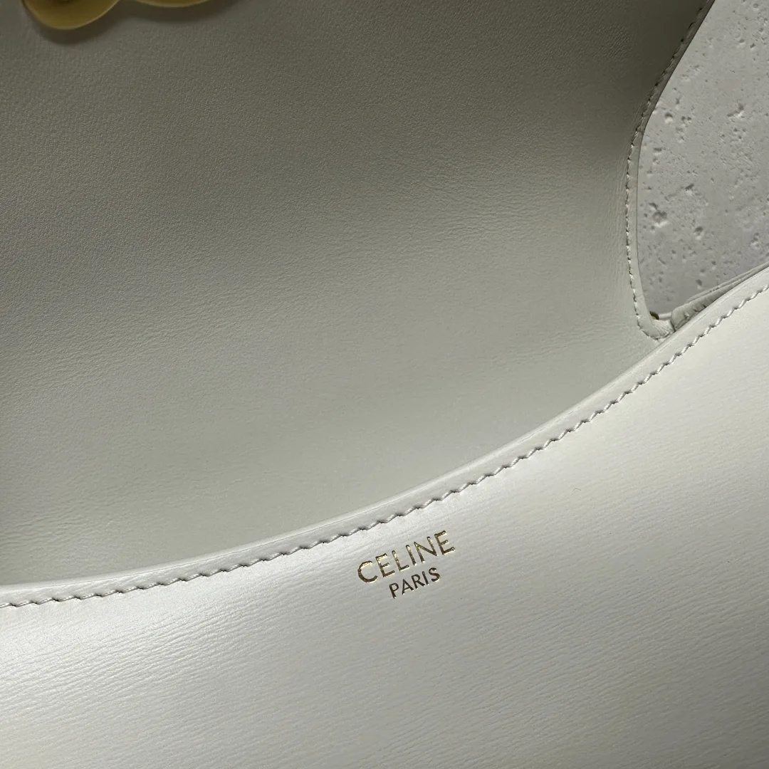Celine Triomphe Silver Lambskin Top Handle Bag product photo from LabelPicks