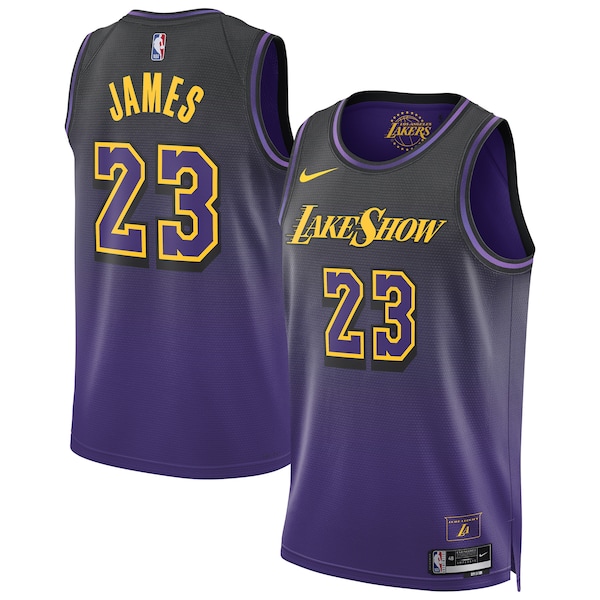 LeBron James Los Angeles Lakers Nike Unisex 2024/25 Swingman Player Jersey - City Edition - Purple