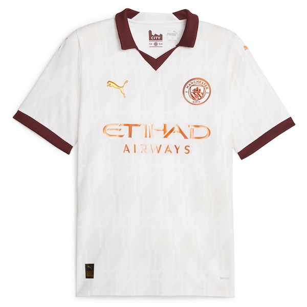Julián Álvarez Manchester City Puma 2023/24 Away Replica Player Jersey - White