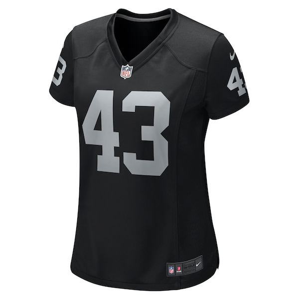 Kanai Mauga Las Vegas Raiders Nike Women's Team Game Jersey -  Black