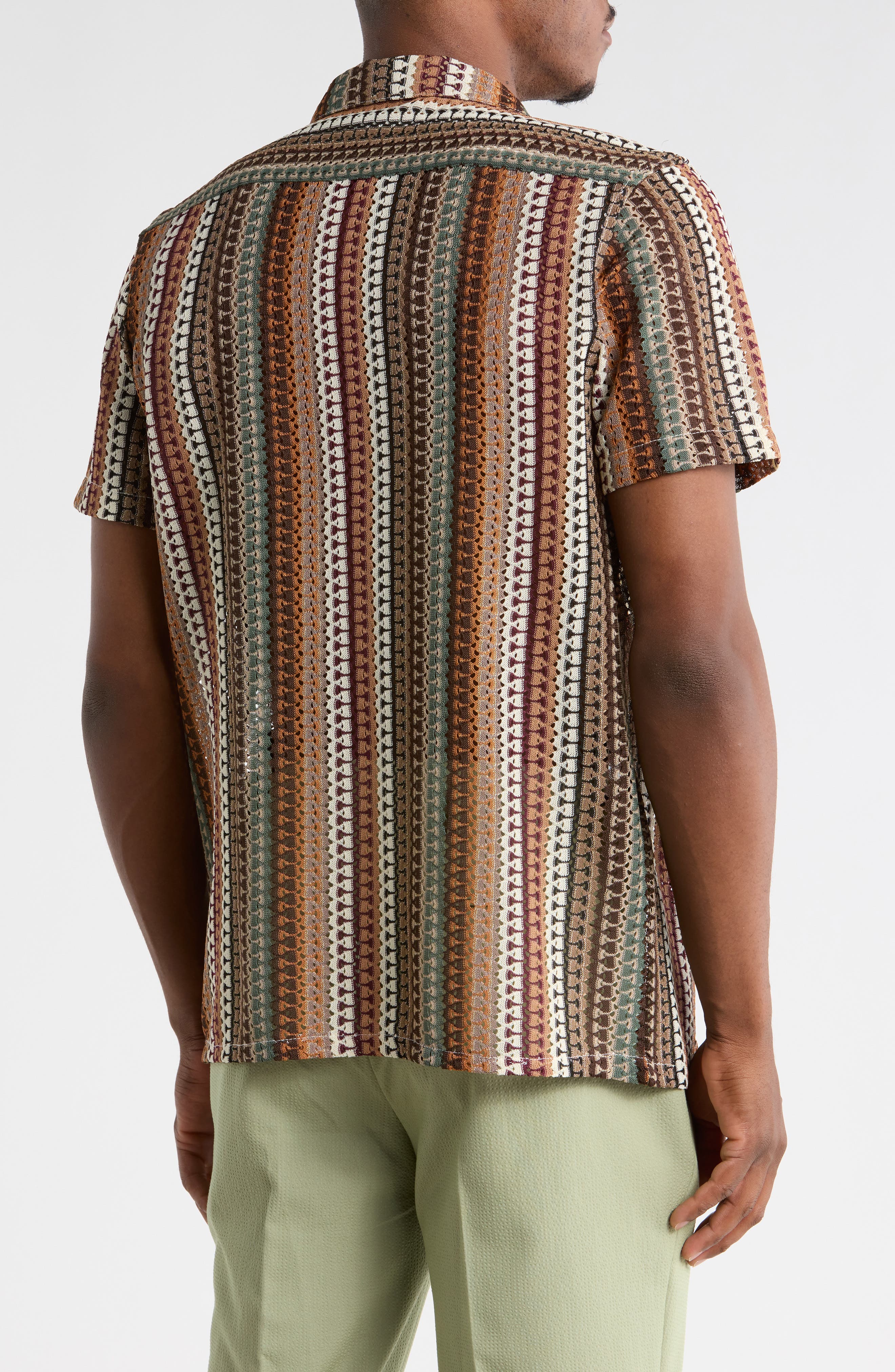 T.R. PREMIUM Modern Fit Textured Camp Shirt