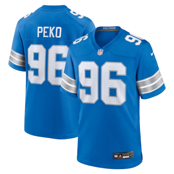 Kyle Peko Detroit Lions Nike Game Jersey -  Blue