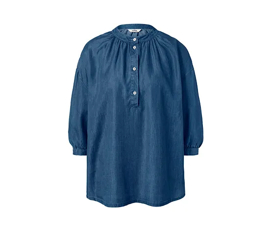 Bluse in Denimoptik