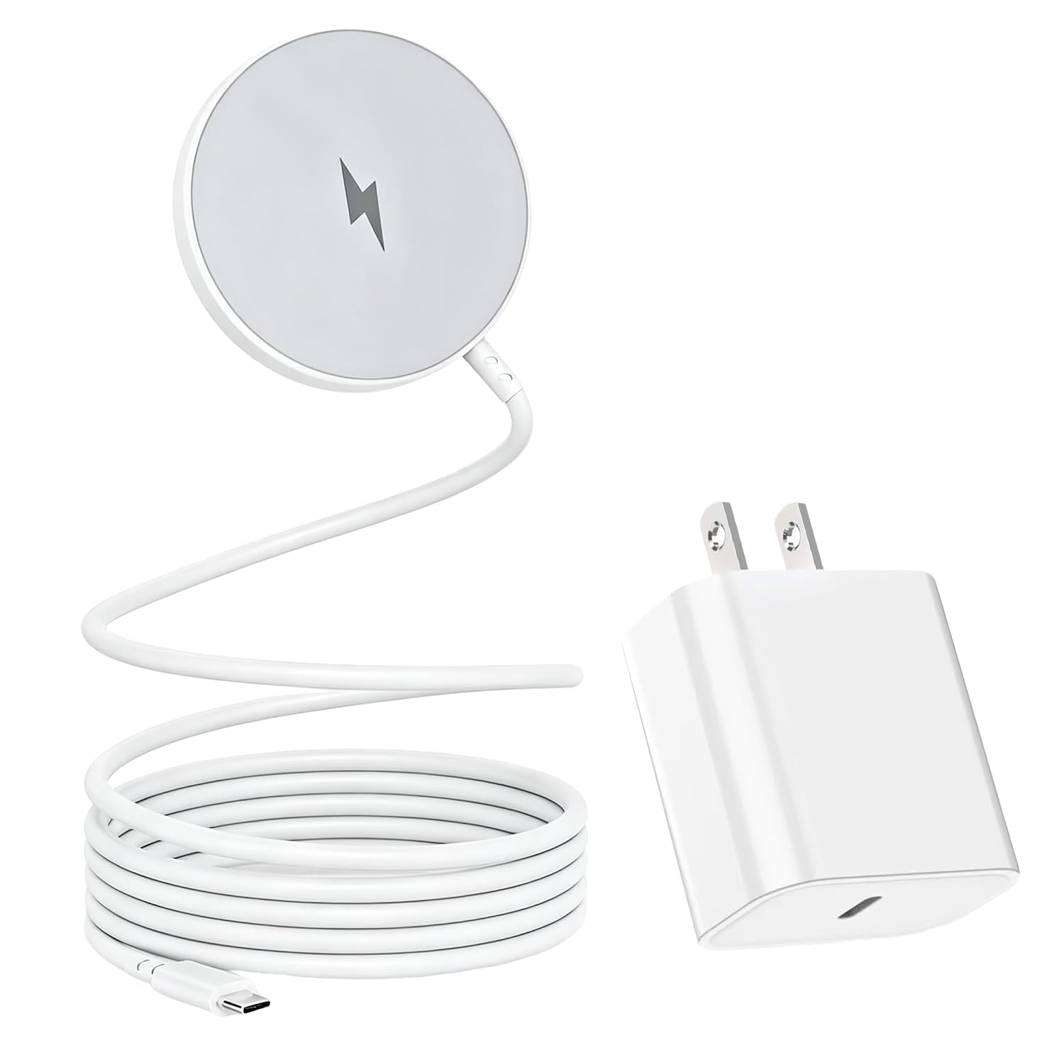 10FT Magnetic Wireless Charger, 15W Fast Apple Mag-Safe Charger for iPhone 17/16/15, PD with USBC Apple Fast Charging Block, 10-foot quick charge for iPhone 17/17 Air/17, 16, 15 Pro/Pro Max/14/13/12/AirPods