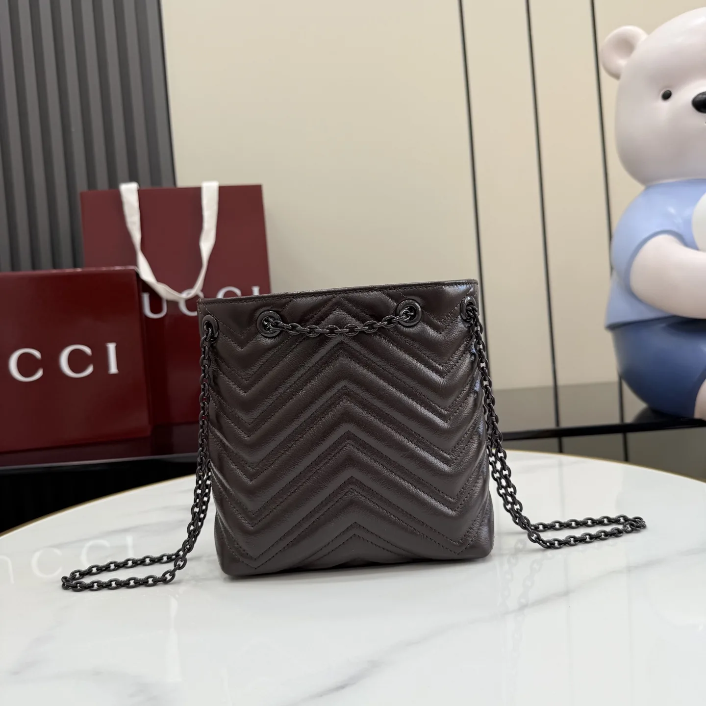 Gucci Marmont GG Supreme Canvas Bucket Bag product photo from LabelPicks