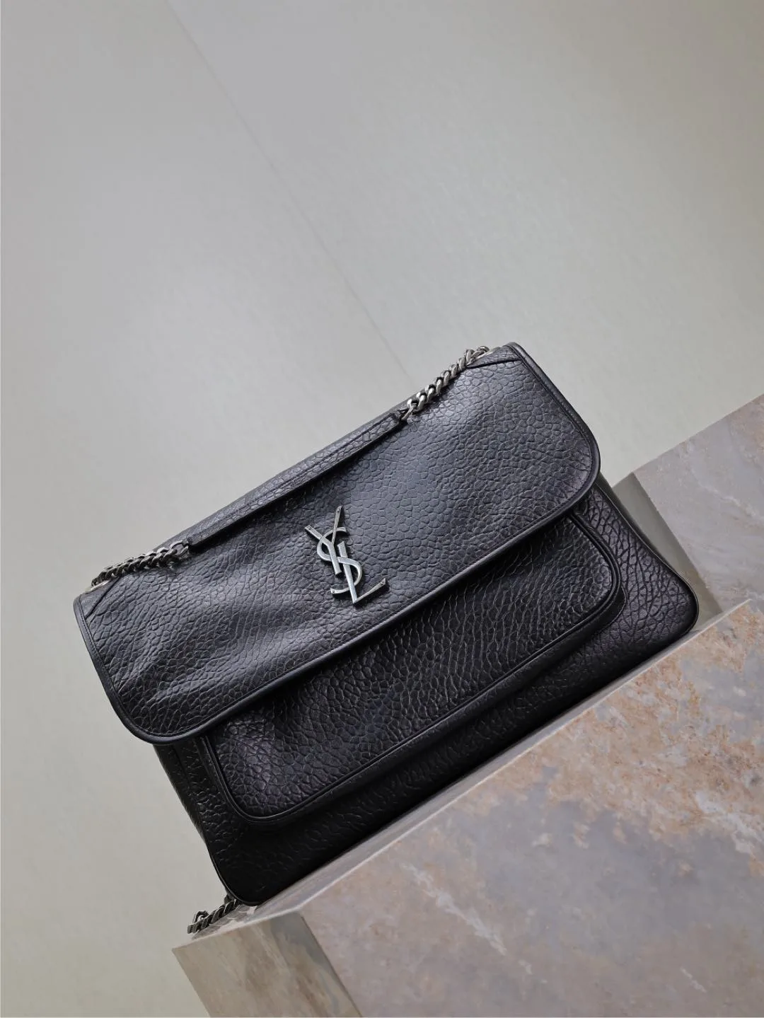 Saint Laurent Niki Black Lambskin Shoulder Bag product photo from LabelPicks