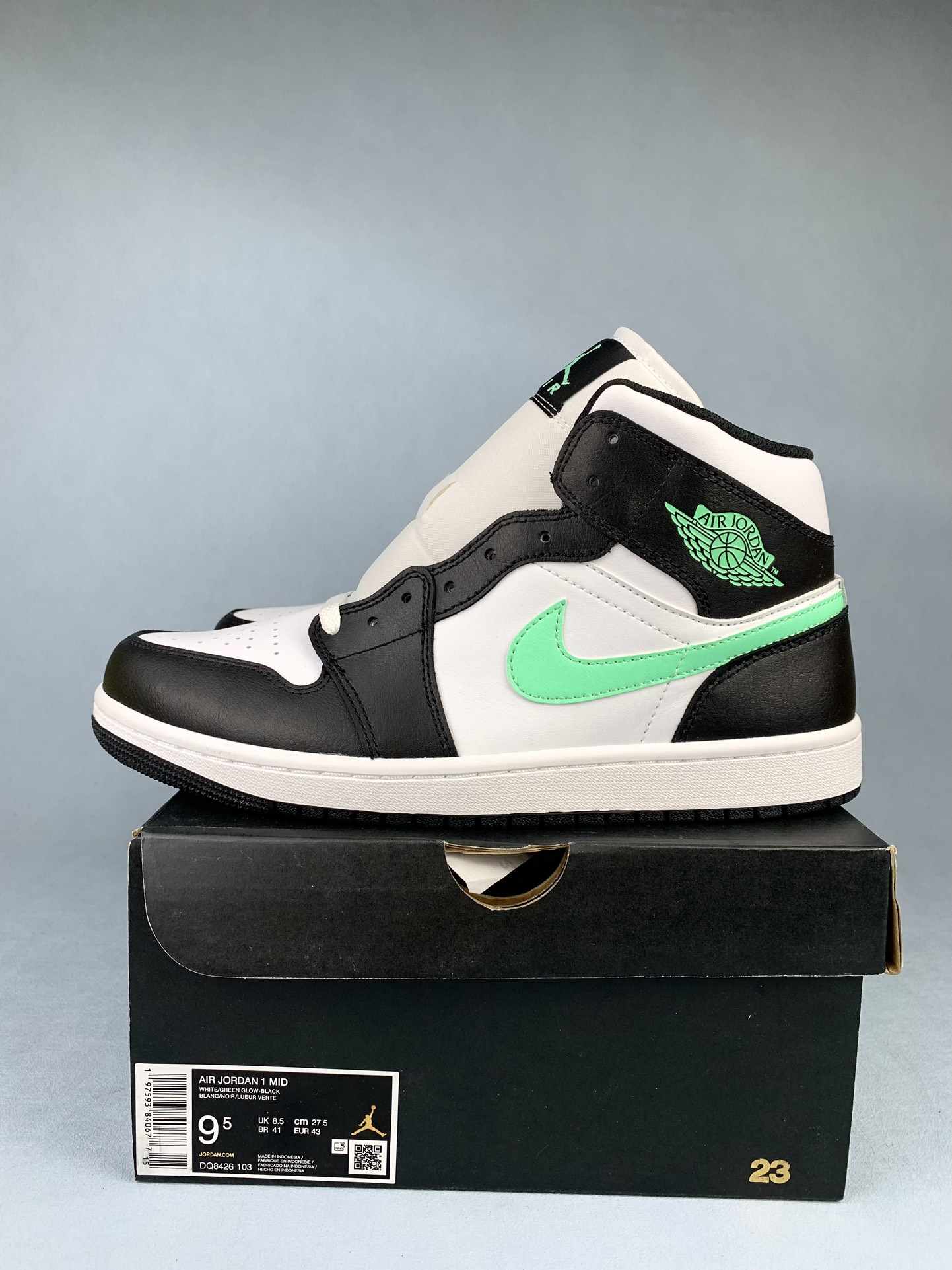 Air Jordan 1 Mid “Green Glow” Shoes