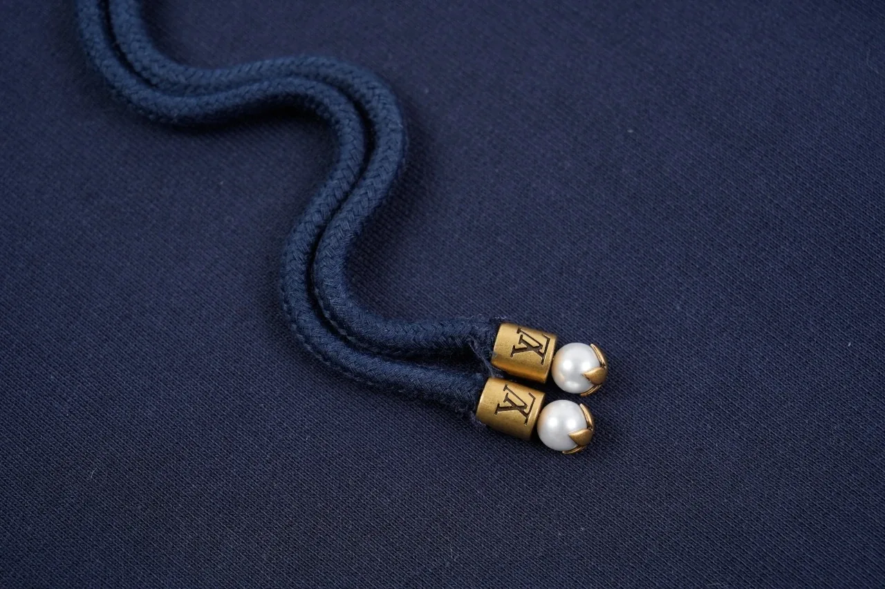 Louis Vuitton Navy Monogram Sailboat Embroidered Hoodie product photo from LabelPicks