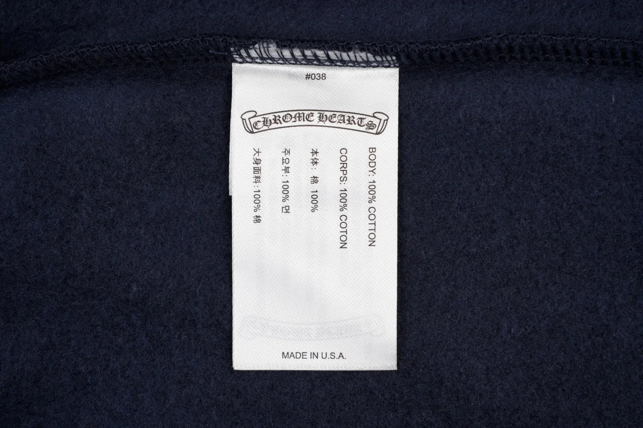 Chrome Hearts Navy Red Sanskrit Scroll Hoodie product photo from LabelPicks