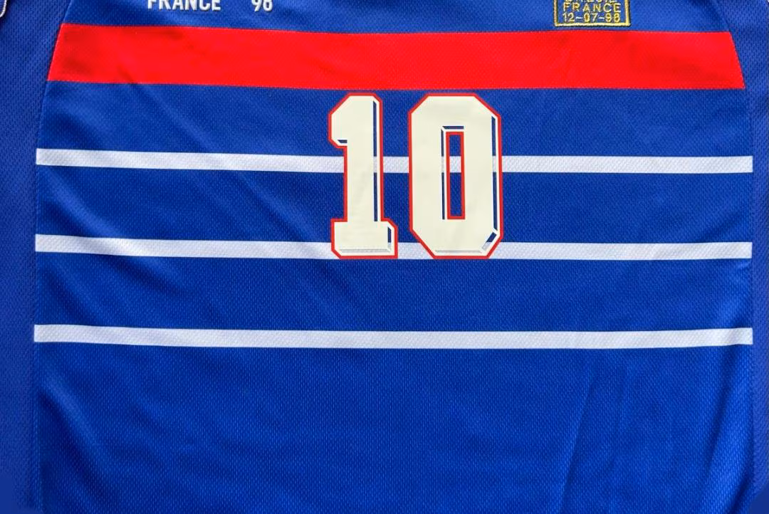 Zinedine Zidane SIGNED France 97/98 Home Jersey/Shirt - COA - 1998 Retro