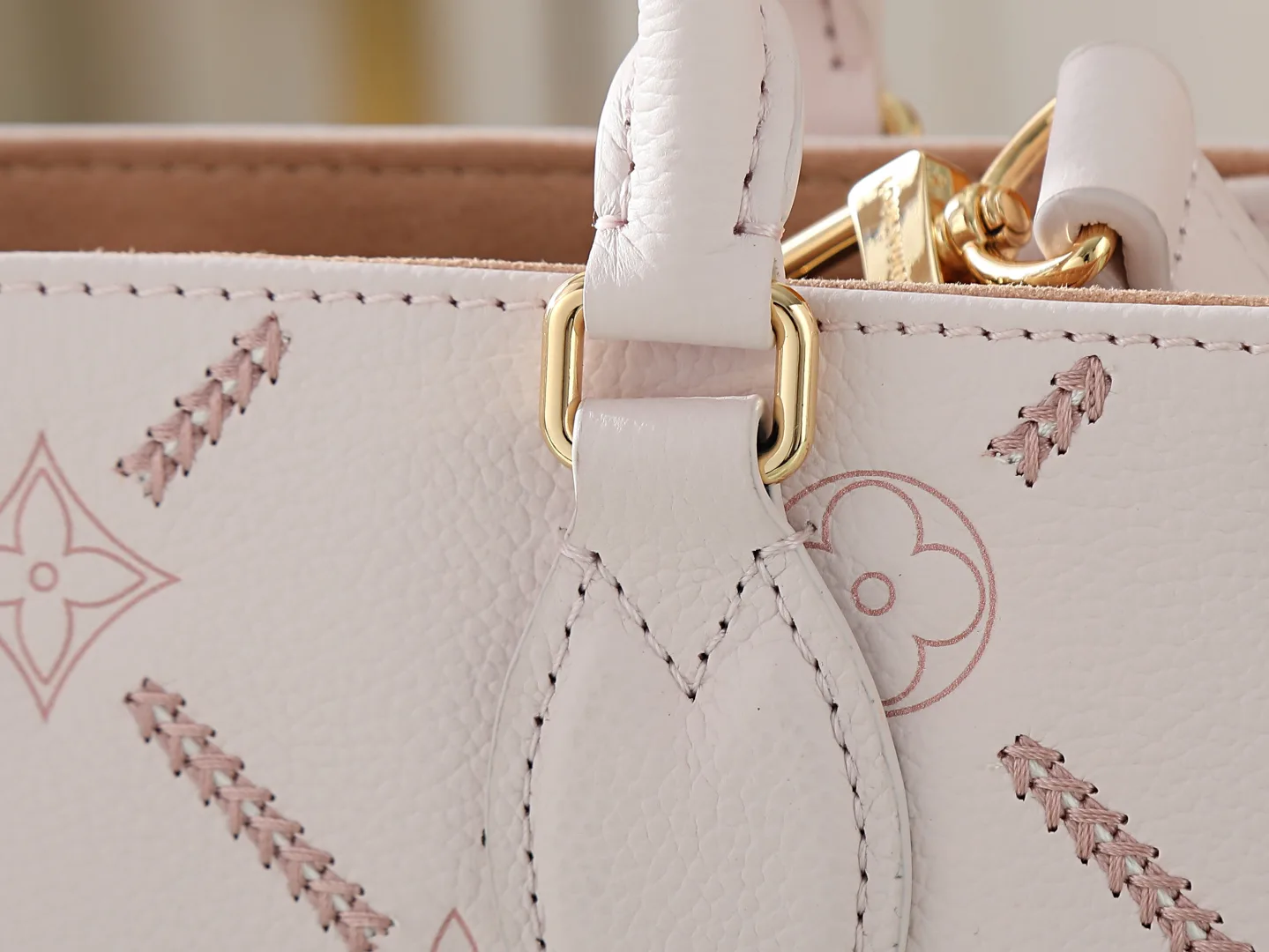 Louis Vuitton Onthego Pink Quilted Leather Tote Bag product photo from LabelPicks