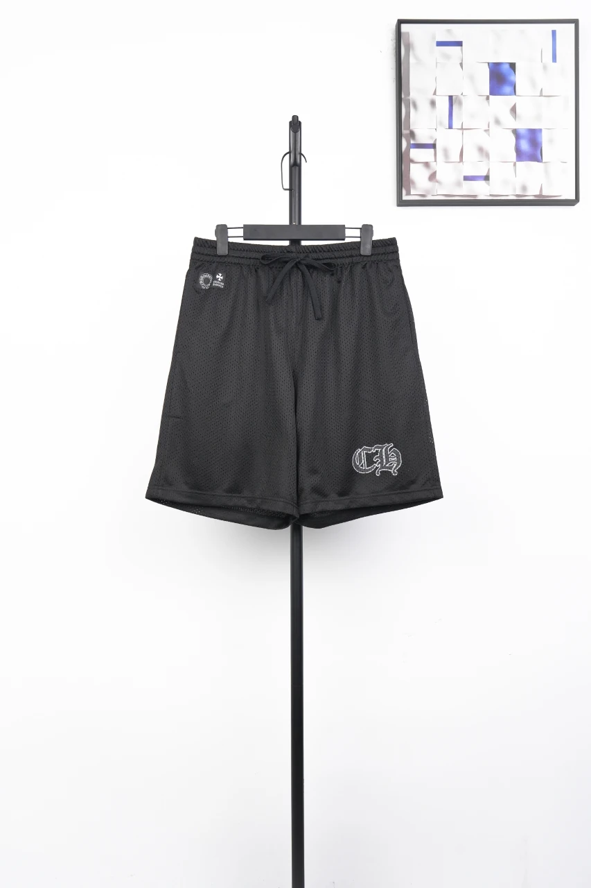 Chrome Hearts Black Glitter Sanskrit Hockey Shorts product photo from LabelPicks