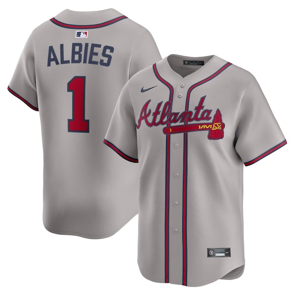 Ozzie Albies Atlanta Braves Nike Road Limited Player Jersey - Gray