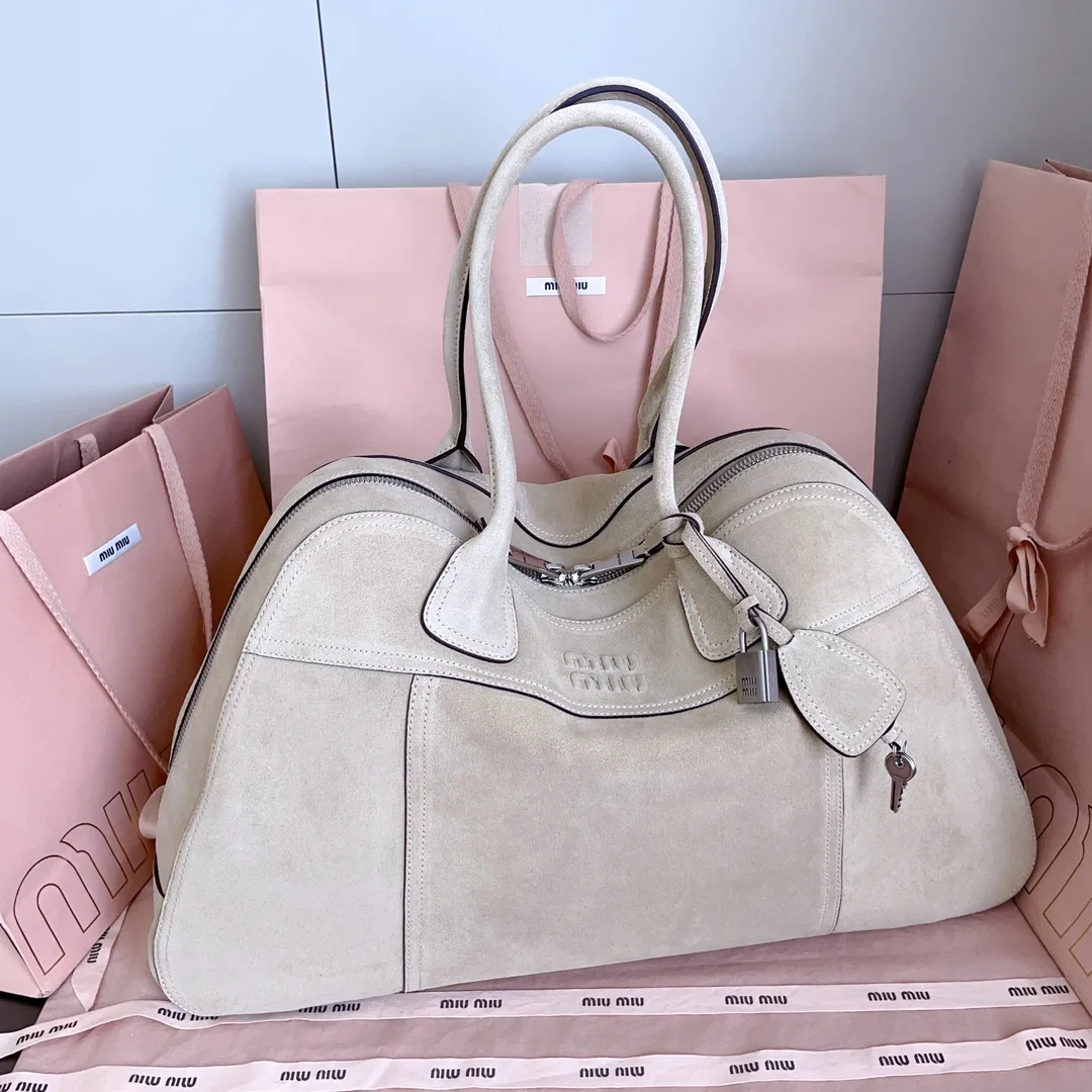 Miu Miu Vivant Suede Leather Top Handle Bag product photo from LabelPicks