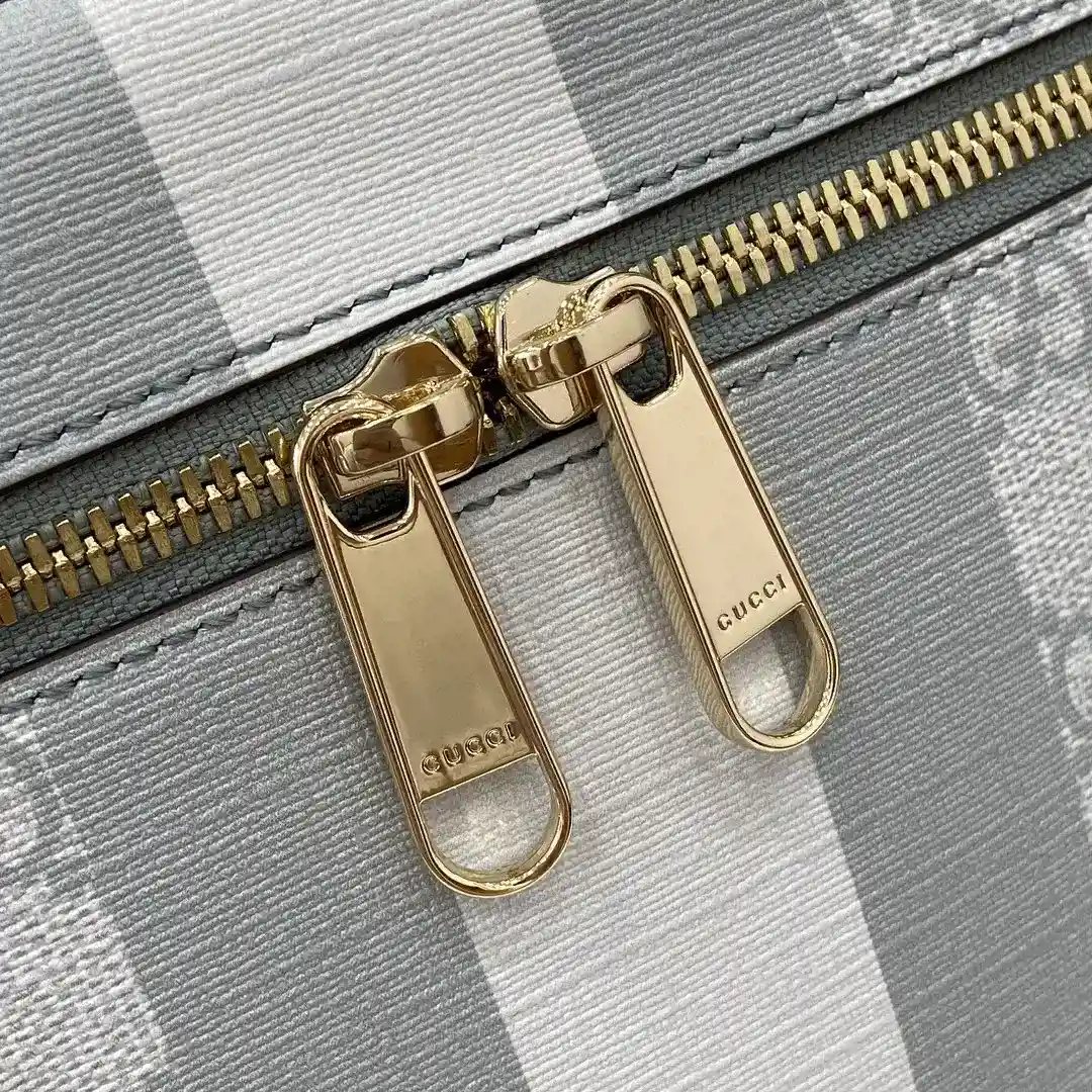 Gucci Ophidia Blue Canvas and Leather Top Handle Bag product photo from LabelPicks
