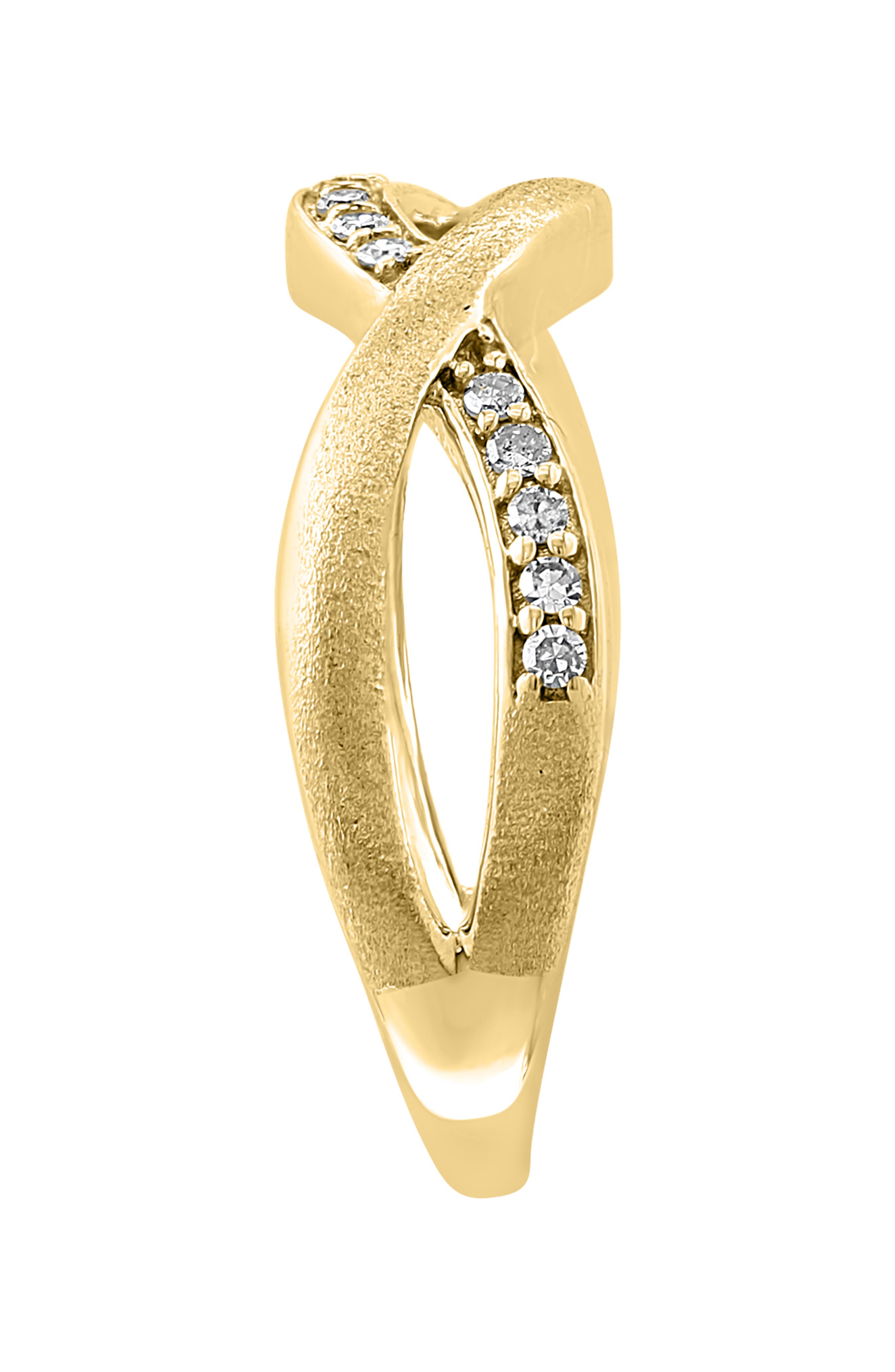 EFFY Diamond Trim Twist Band Ring - 0.18 ctw.
