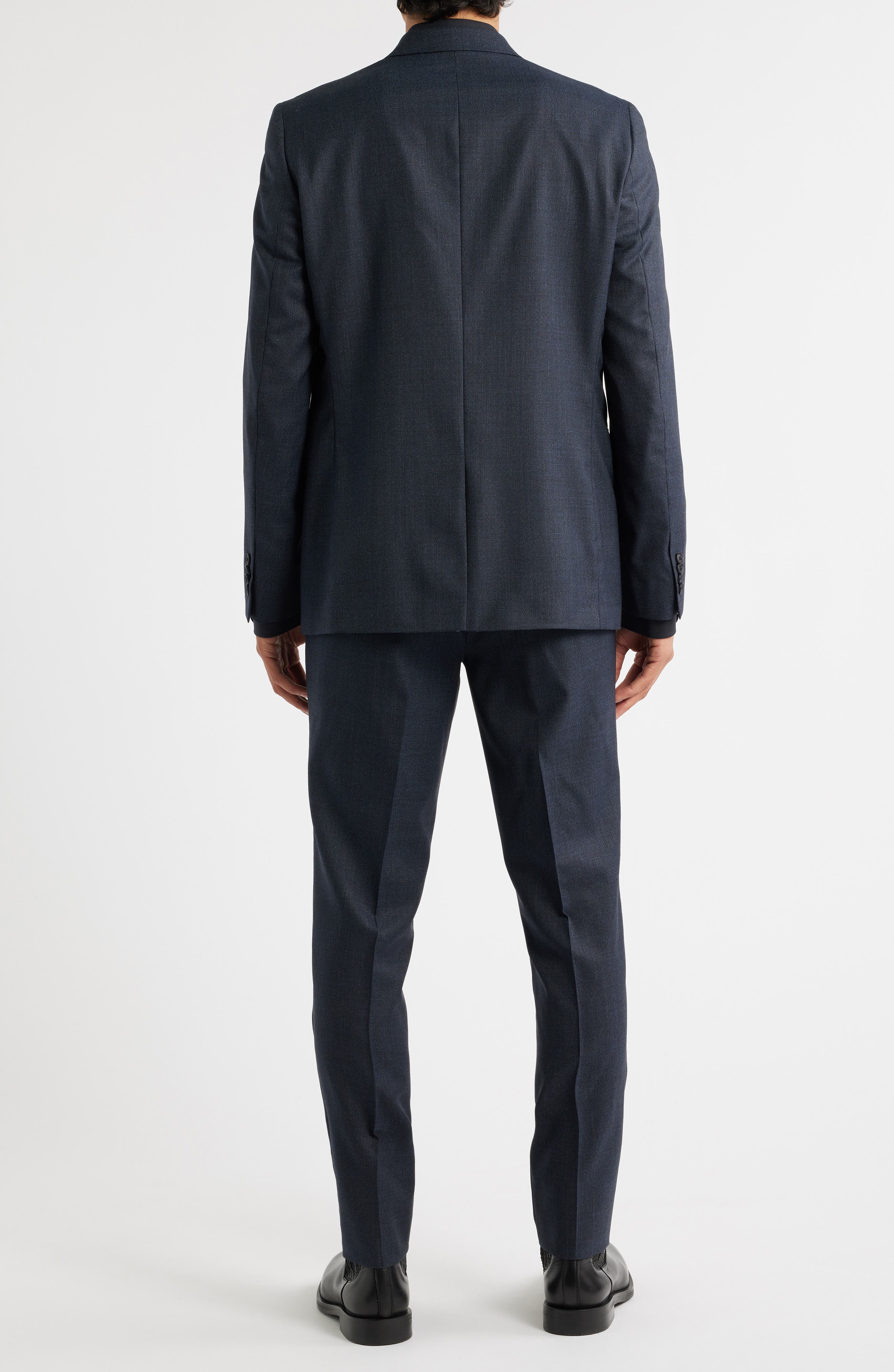 AllSaints Ross Slim Fit Solid Wool Suit