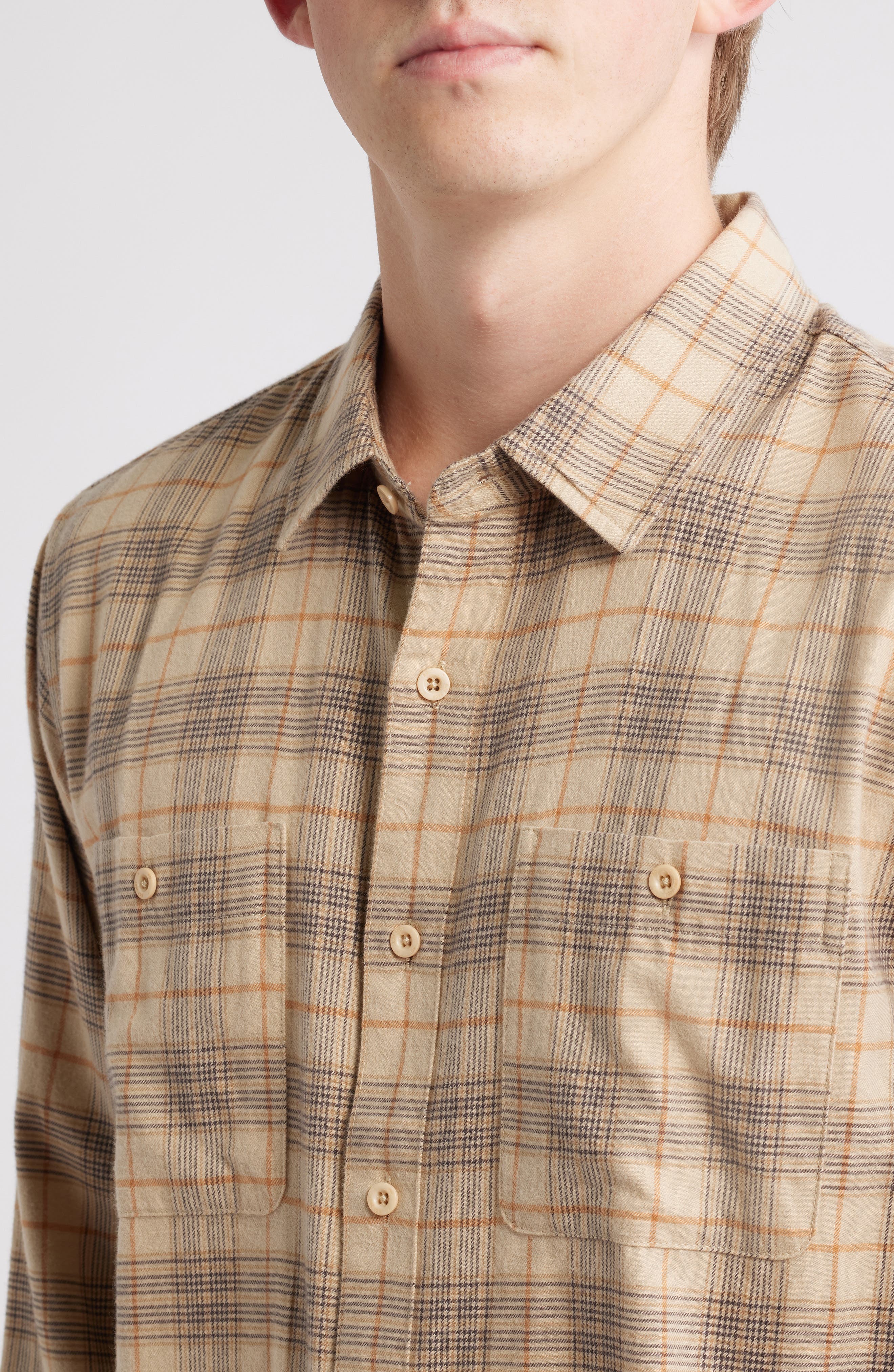 AG Wayne Plaid Button-Up Work Shirt