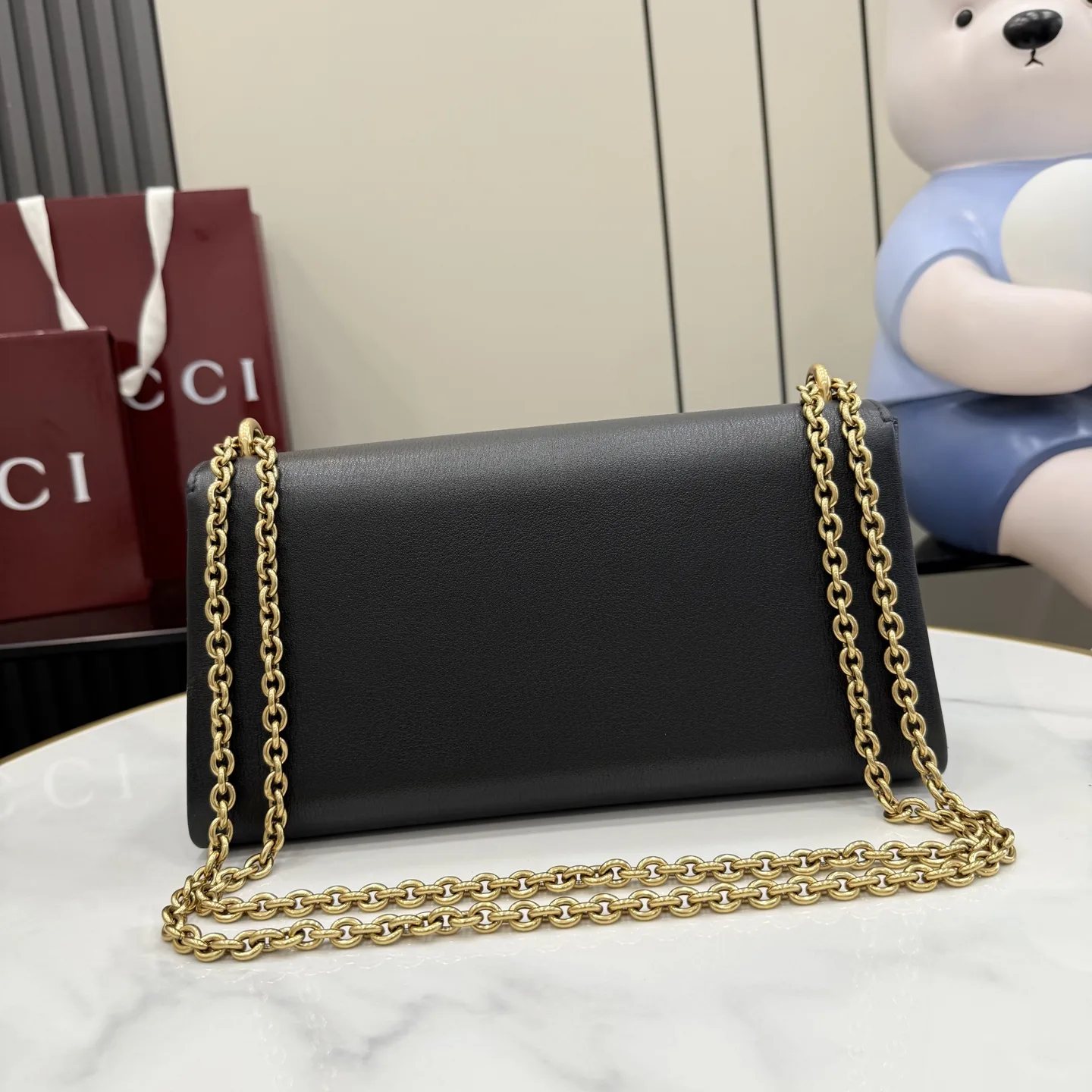 Gucci Dionysus Black Grained Leather Shoulder Bag product photo from LabelPicks