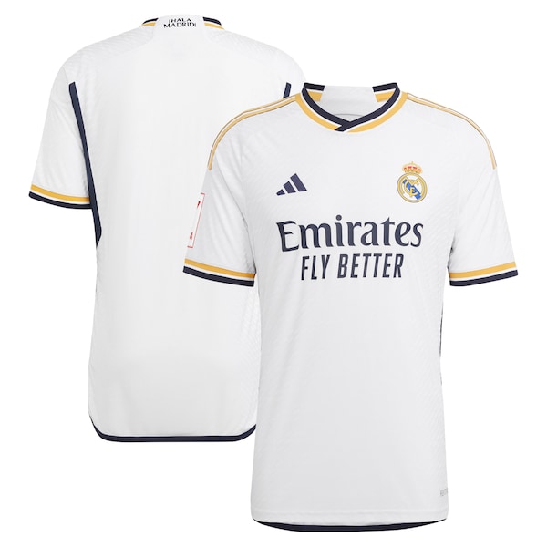 Los Merengues adidas 2023/24 Home Authentic Jersey - White