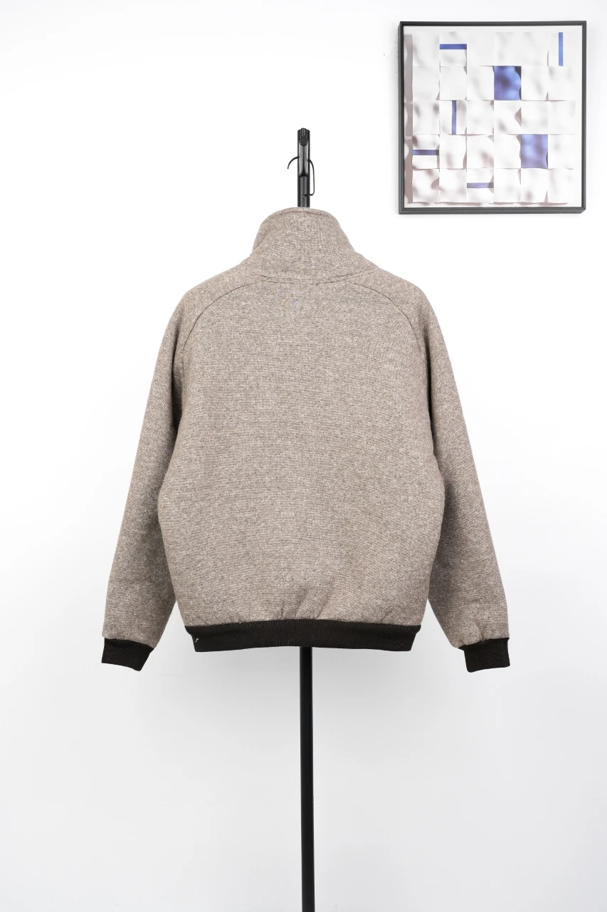 Miu Miu Maillard Brown Logo Sherpa Jacket product photo from LabelPicks