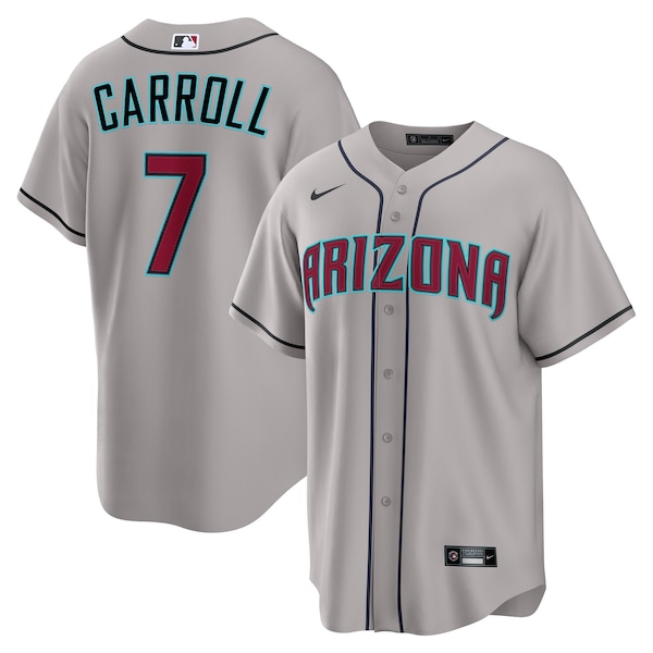 Corbin Carroll Arizona Diamondbacks Nike Road Replica Jersey - Gray/Cream