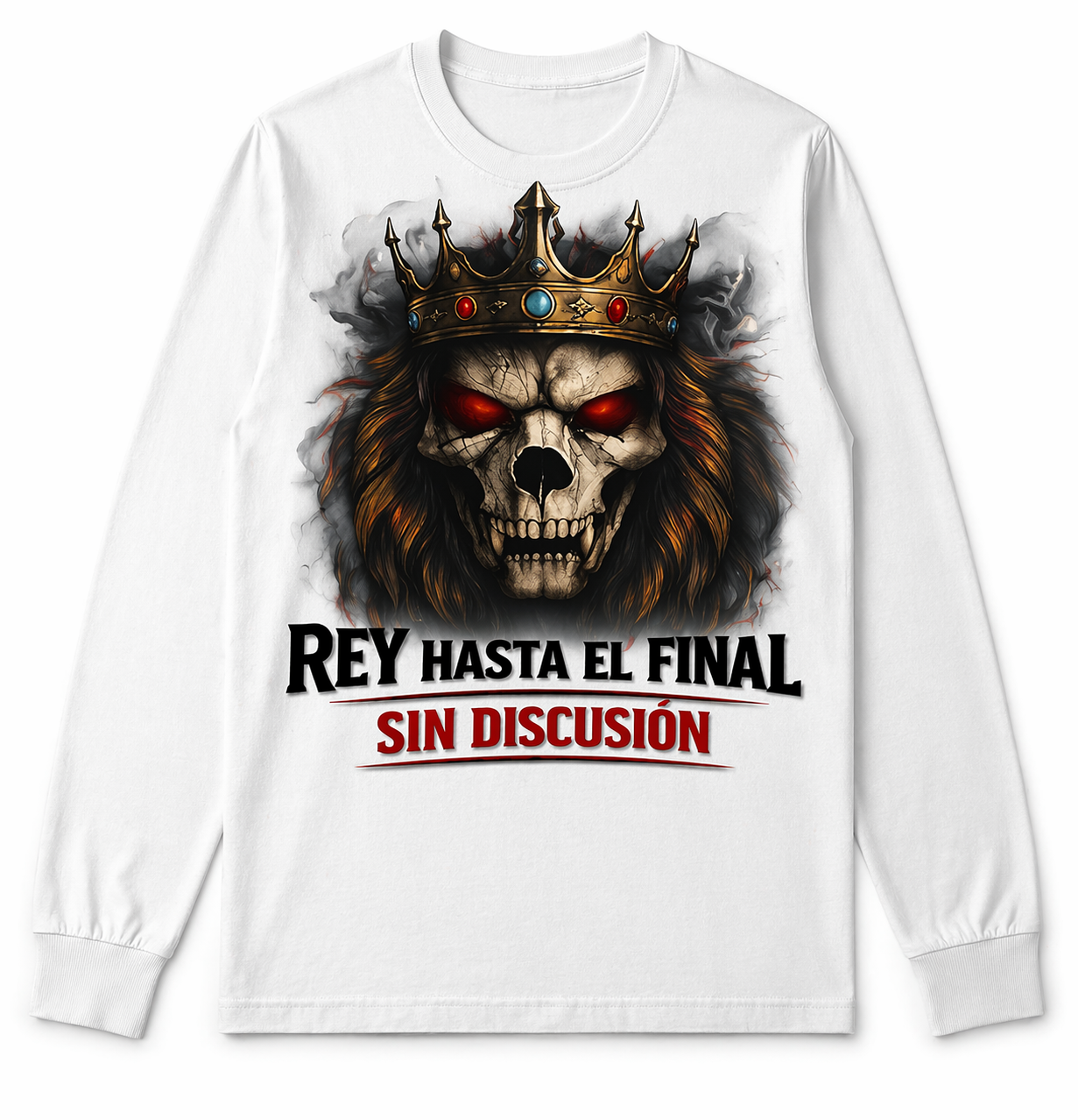 Remera León Calavera Rey | Streetwear Dark Unisex