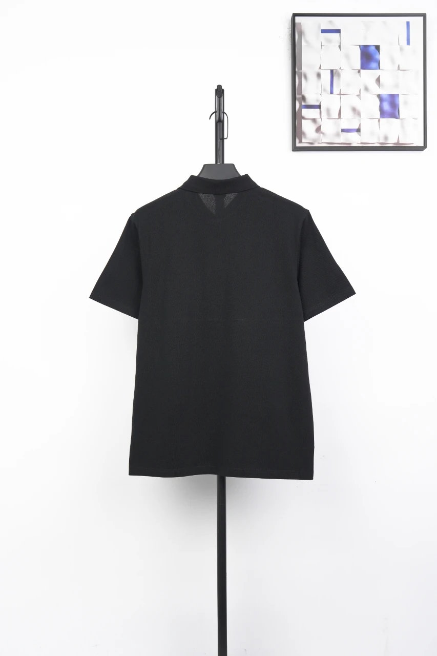 LOEWE Black Anagram Embroidered Cotton Polo Shirt product photo from LabelPicks