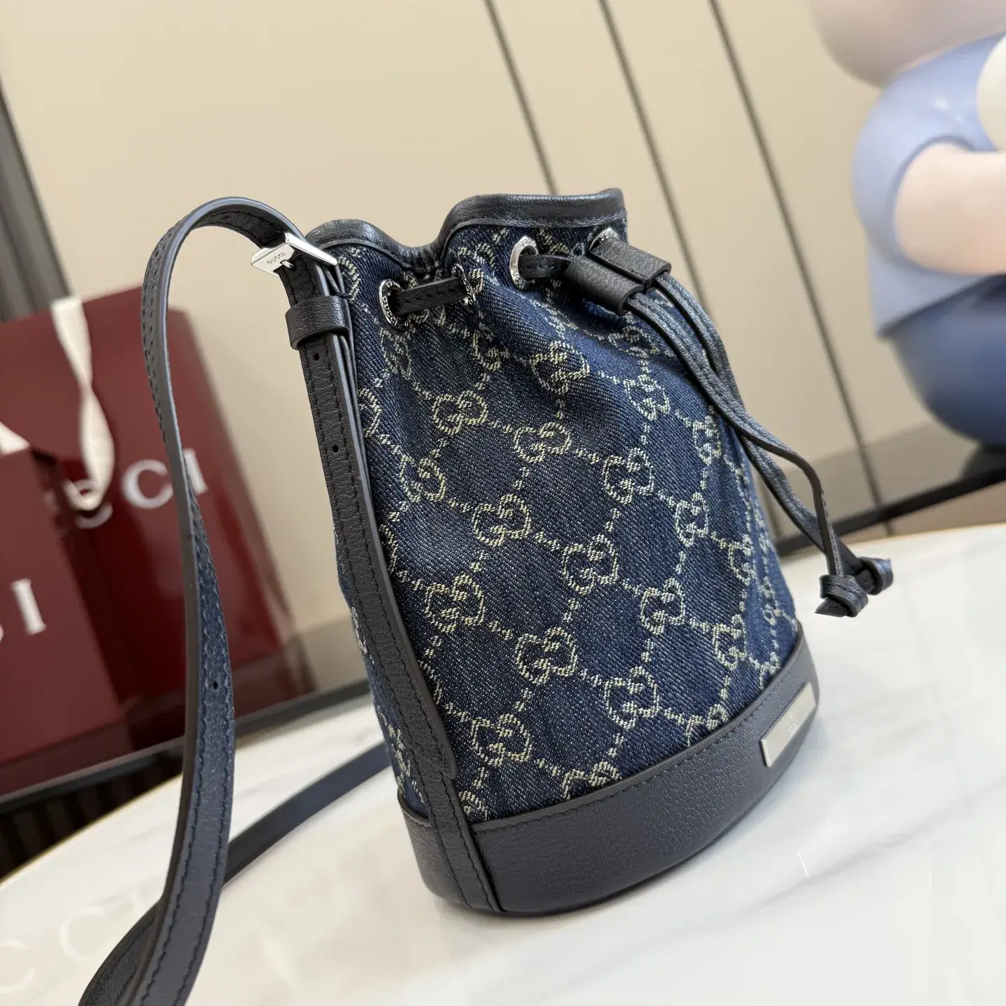 Gucci Generation Blue Nylon Bucket Bag product photo from LabelPicks